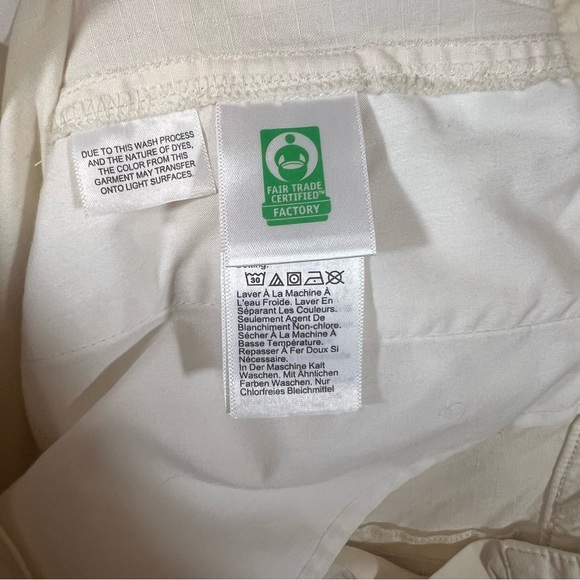 J. Crew Cargo Pant in Ripstop Cotton Tan Wide Leg Y2K Gorpcore Women's Size 32 - Picture 9 of 11